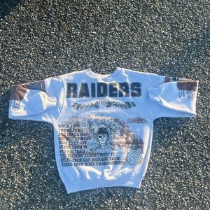 RARE NO FLAWS double sided Raiders Sweater.